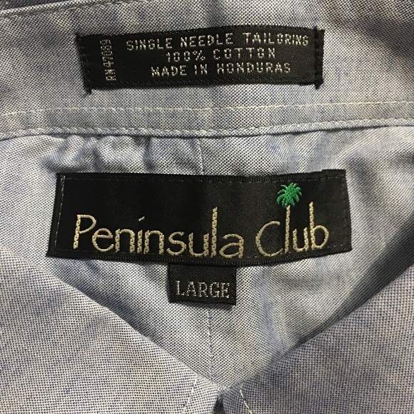 NEW Peninsula Club Blue Button Up Shirt - Picture 4 of 4